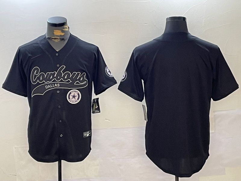 Men Dallas Cowboys Blank Black Joint Name 2024 Nike Limited NFL Jersey style 2->dallas cowboys->NFL Jersey